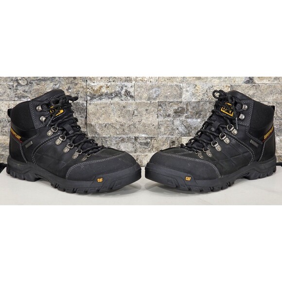 CAT Threshold Work Boots Waterproof Soft Toe Lace Up Black P74129 Men's 10.5 M - Picture 10 of 11